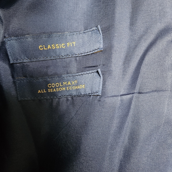 Stafford Signature Coolmax Birdseye Mens Stretch Fabric Classic Fit Suit Jacket - Picture 7 of 8